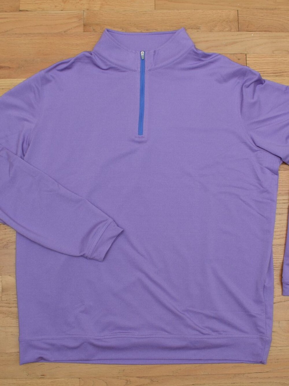 PETER MILLAR Men's 1/4 Zip Performance Pullover Size XL Purple Stretch